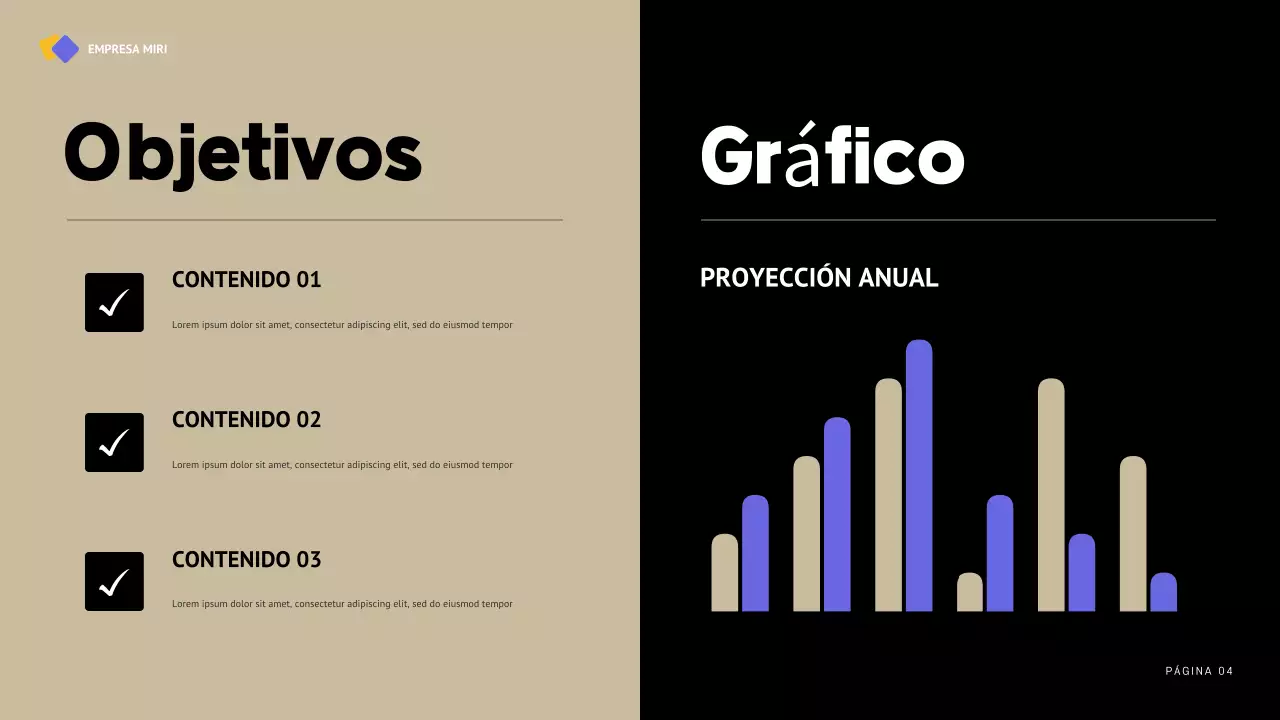 informe sobre la empresa moderna negra