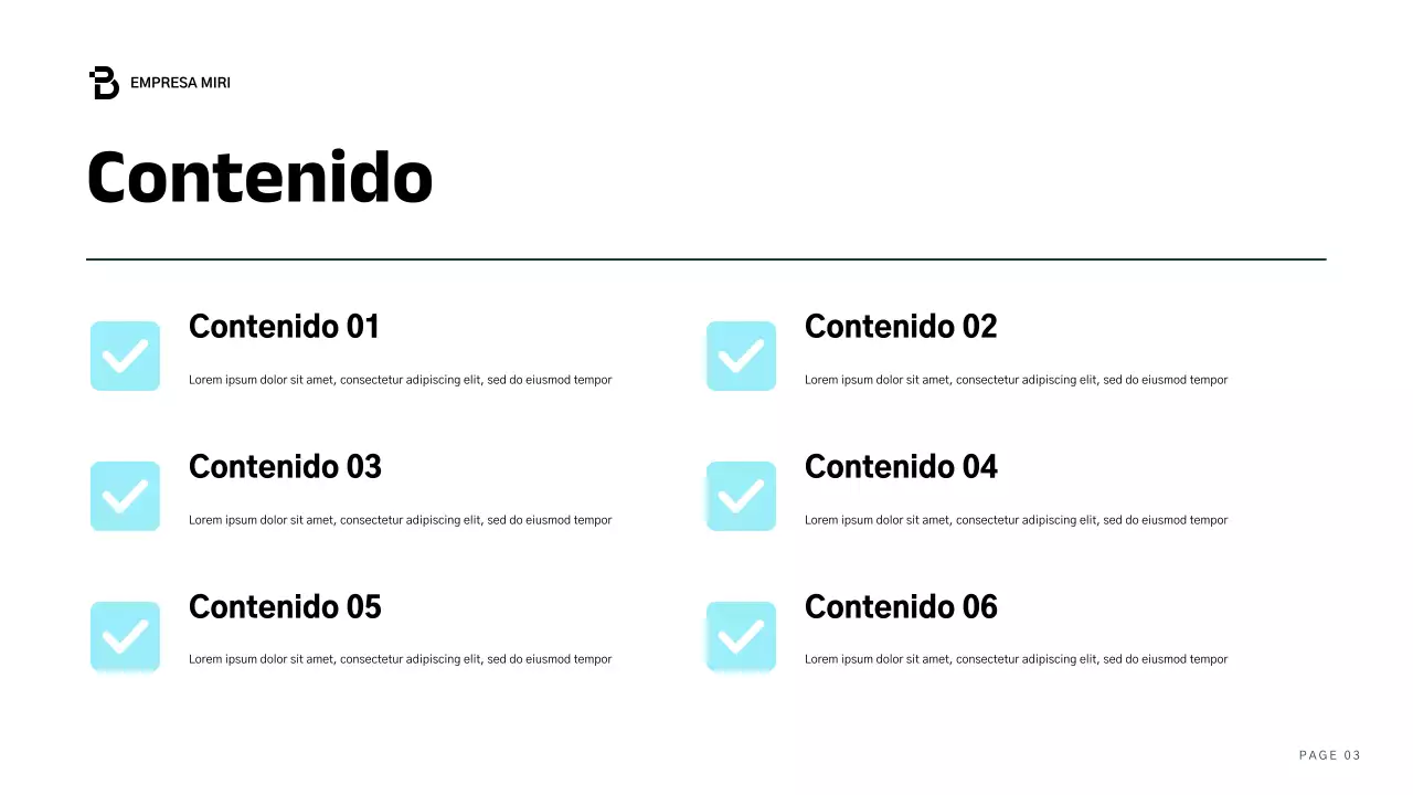 blue modern business report