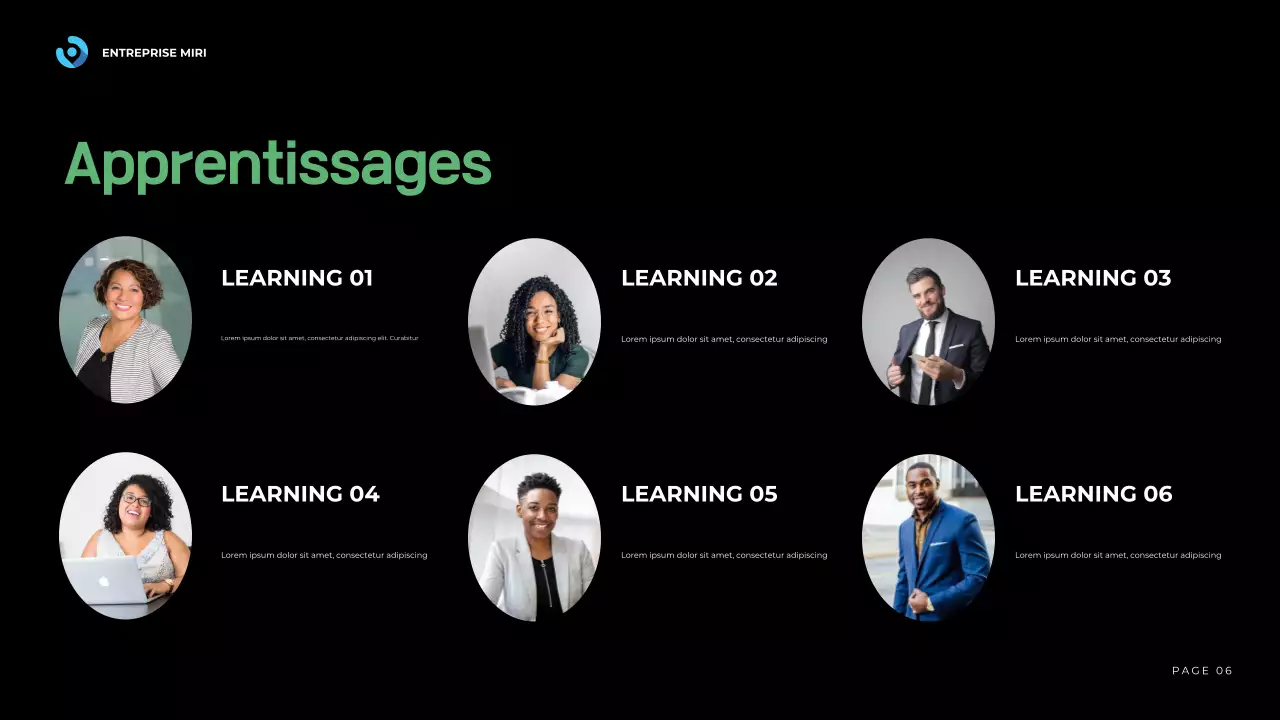 blue modern business report