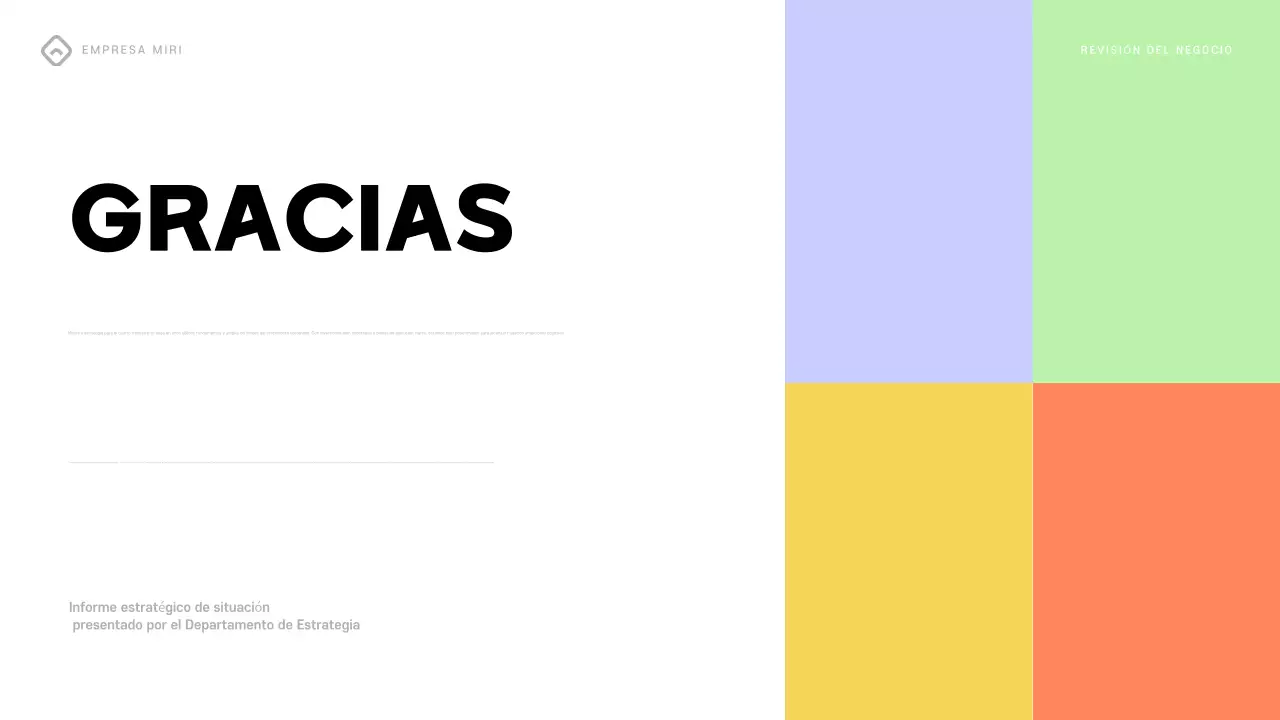 colorido informe empresarial moderno