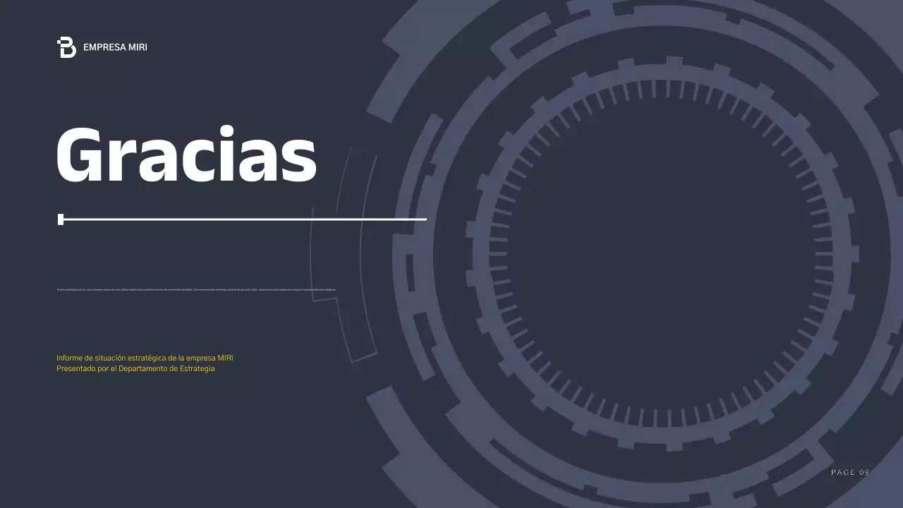 blue modern business report