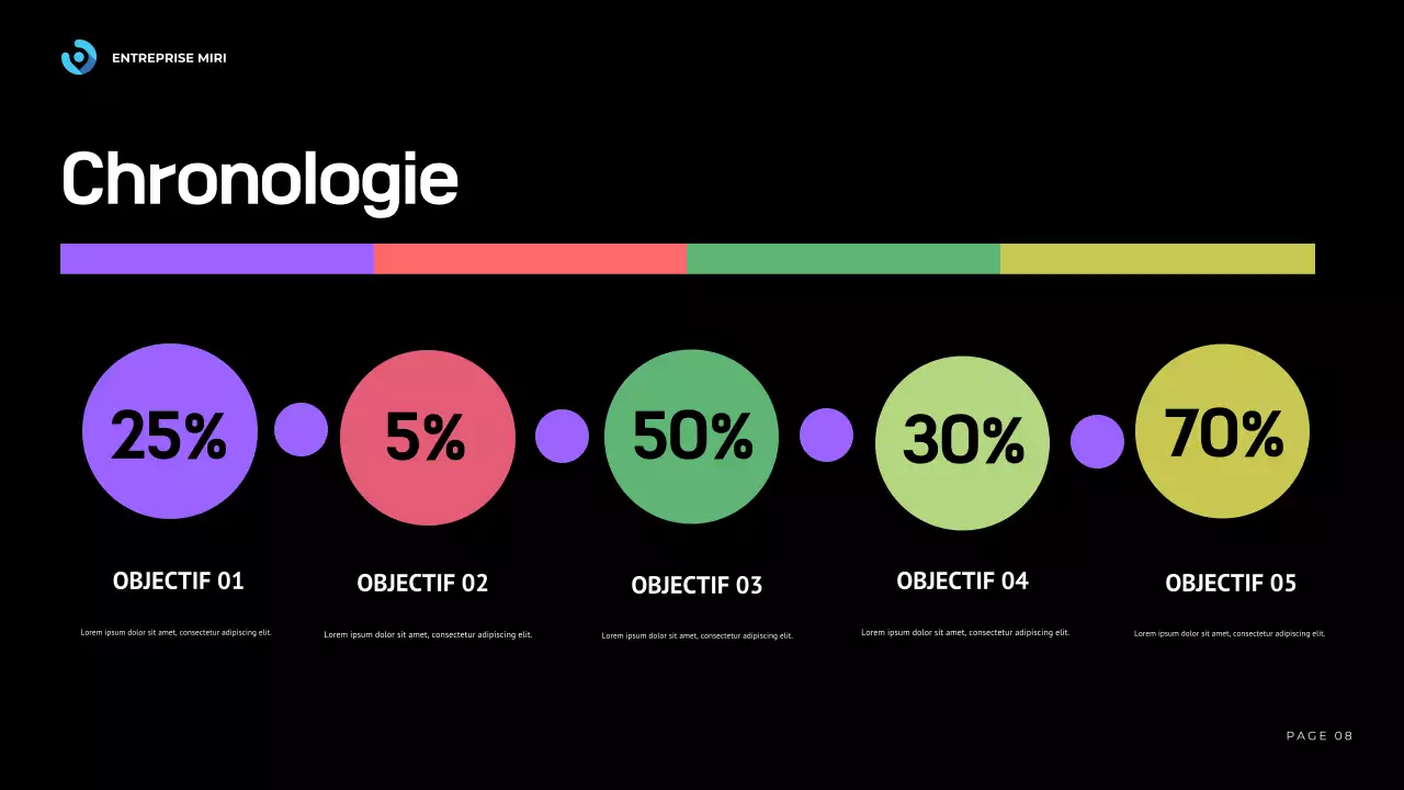blue modern business report