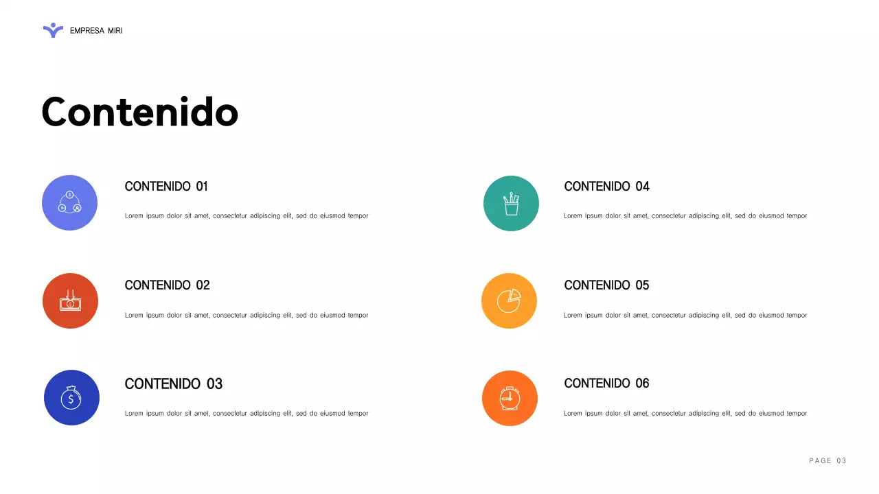 informe sobre la empresa moderna púrpura