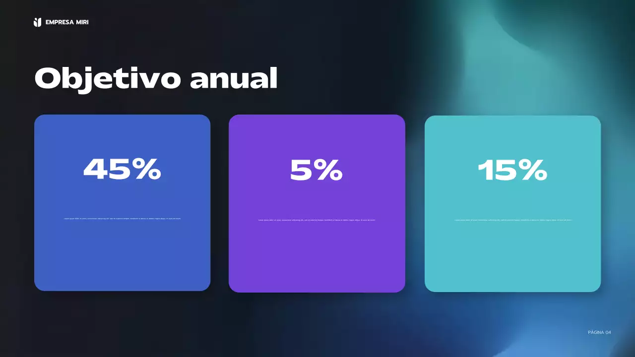 blue modern business report