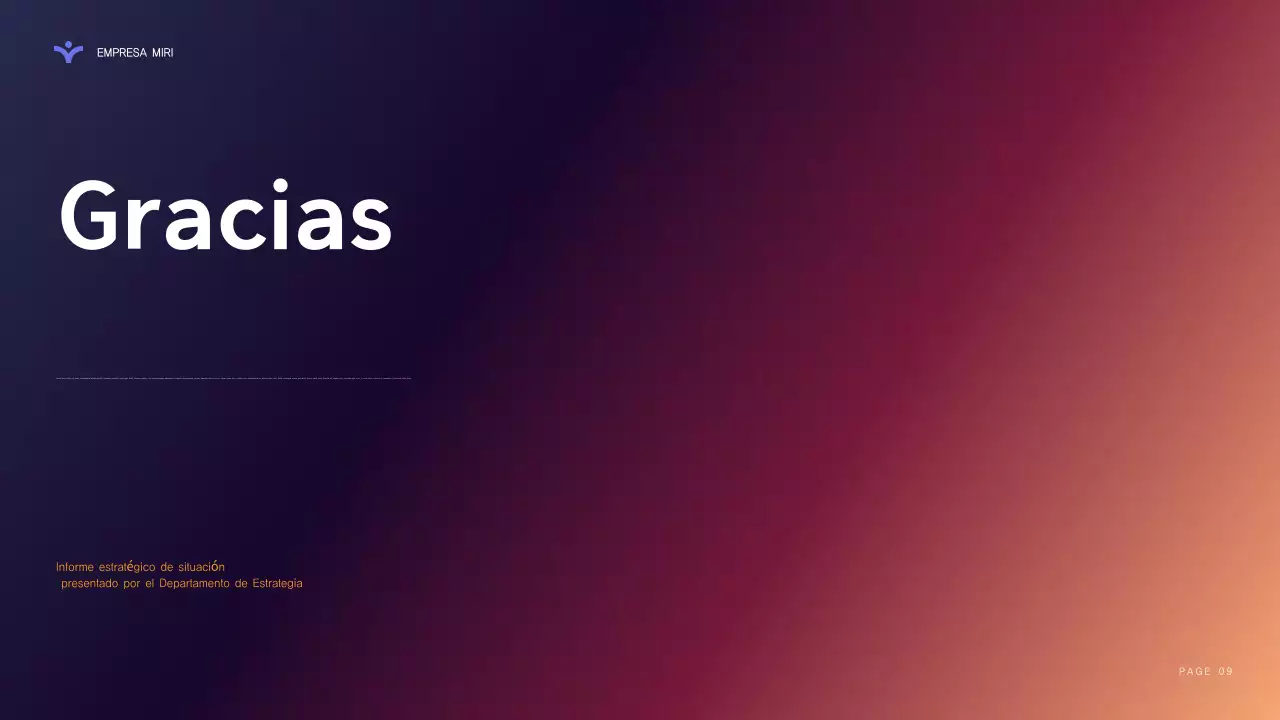 informe sobre la empresa moderna púrpura