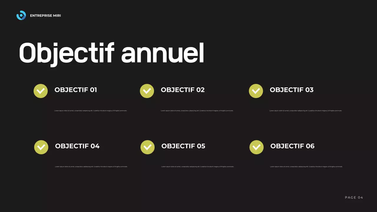 blue modern business report