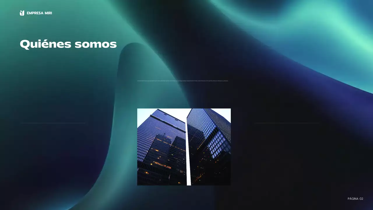 blue modern business report