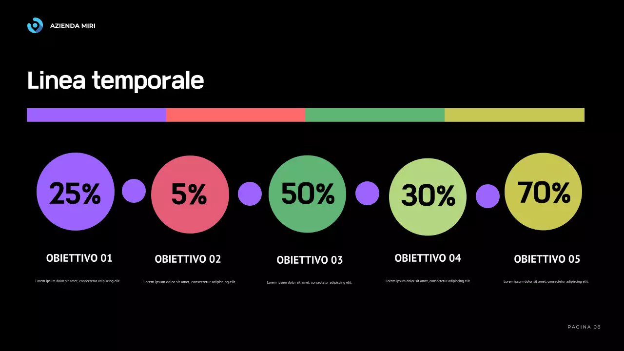 relazione aziendale moderna blu