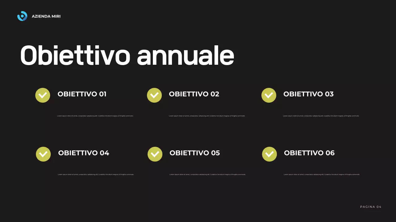 relazione aziendale moderna blu