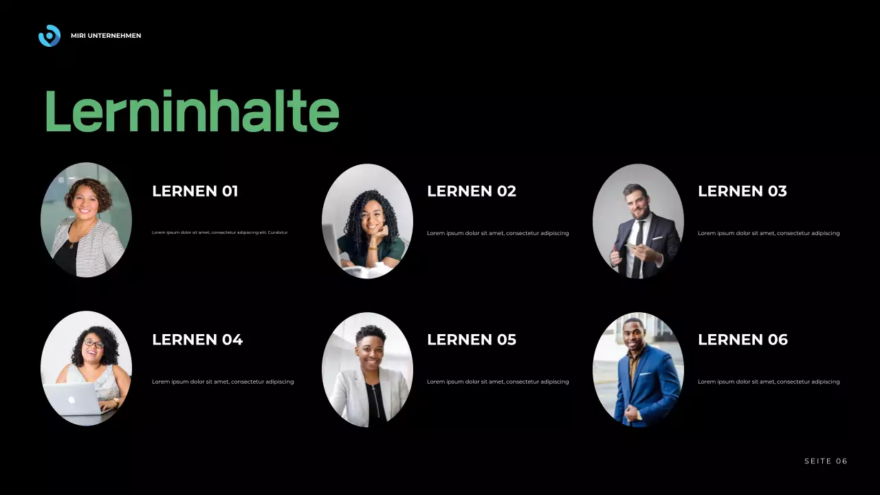 blue modern business report