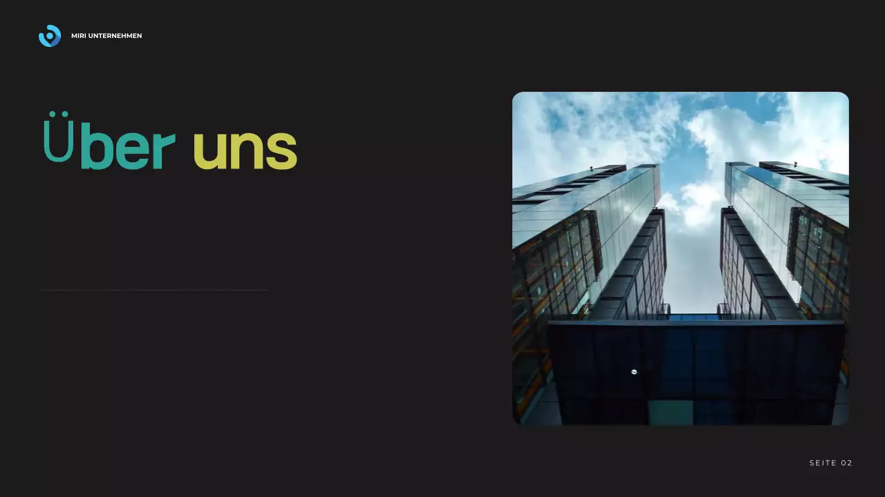 blue modern business report