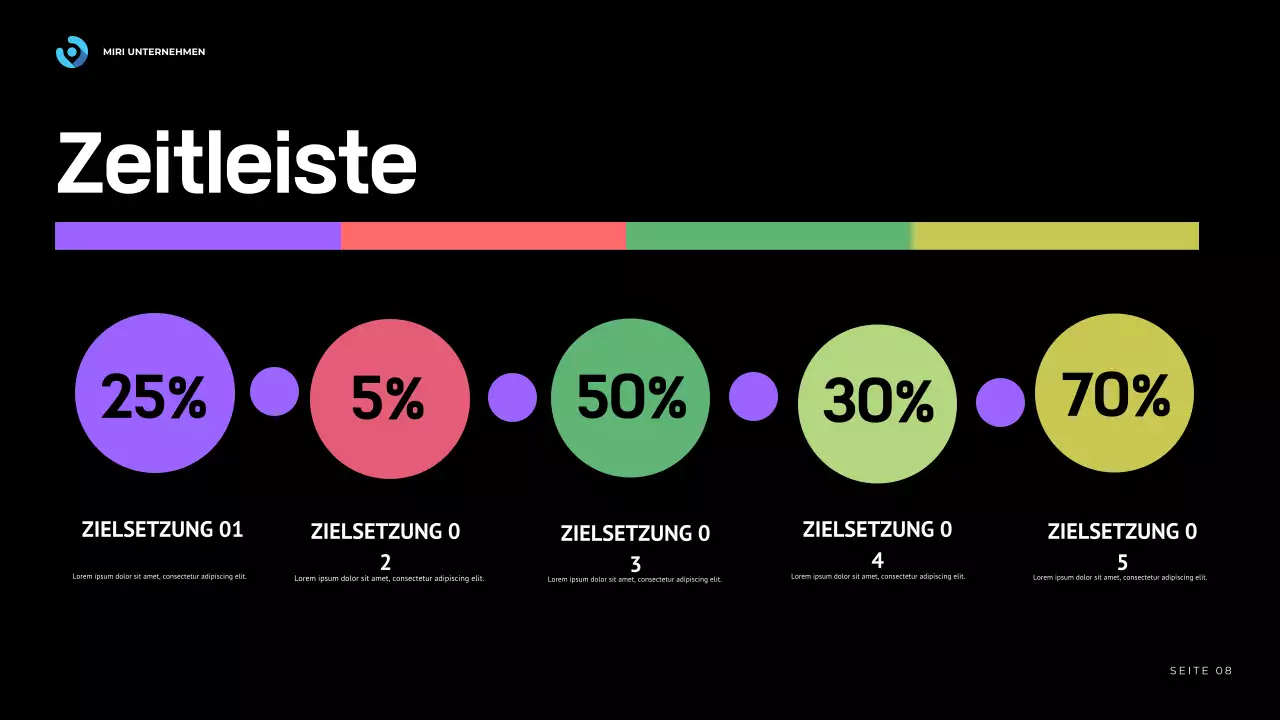 blue modern business report