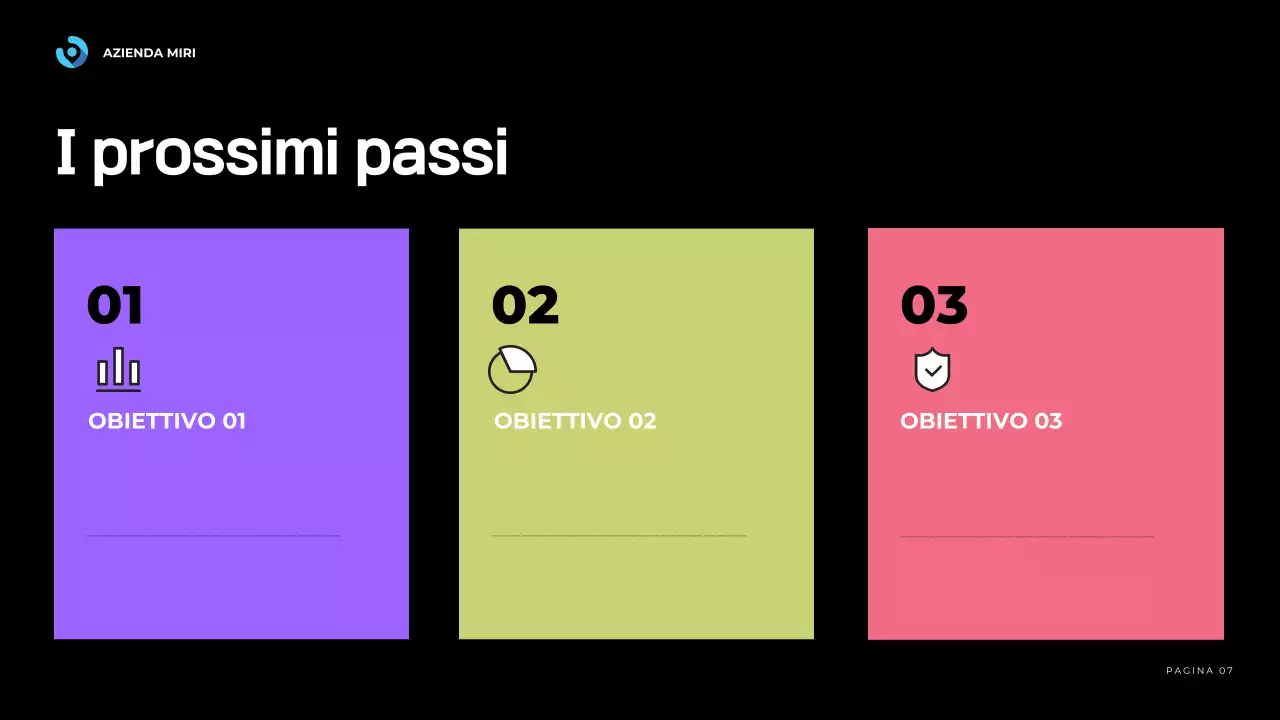 relazione aziendale moderna blu