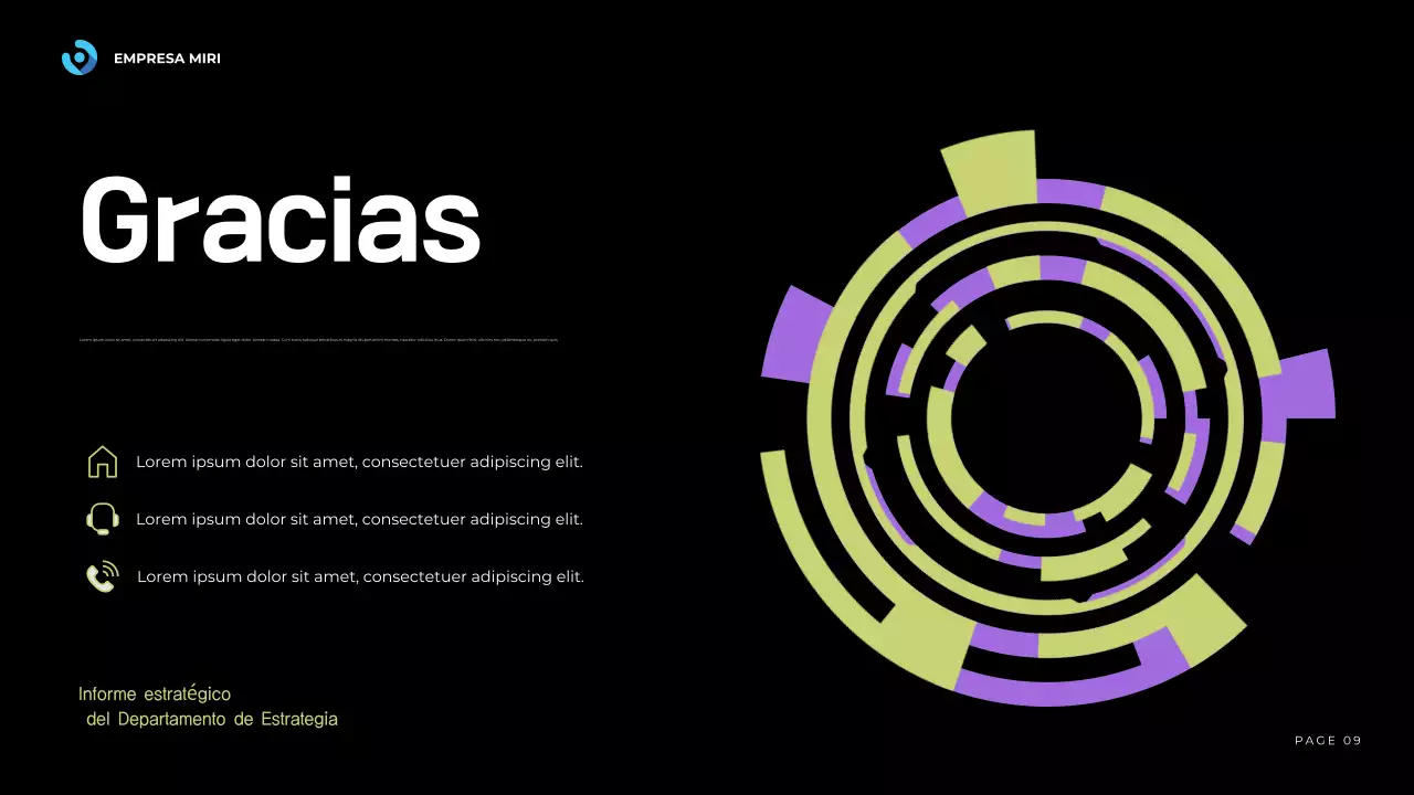 blue modern business report