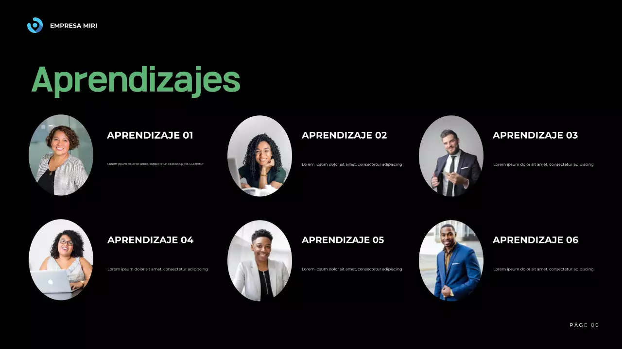 blue modern business report