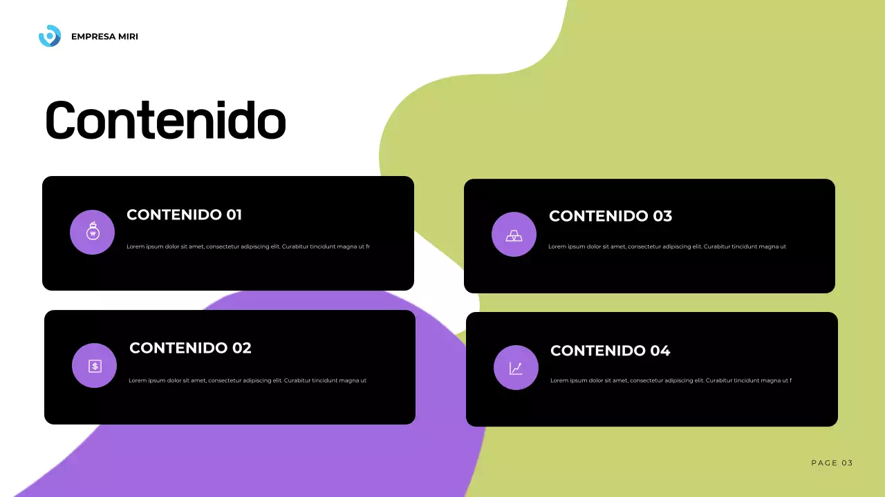 blue modern business report