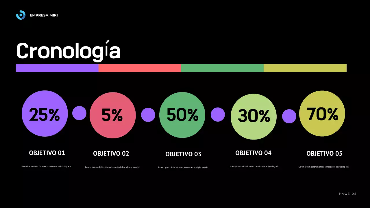 blue modern business report