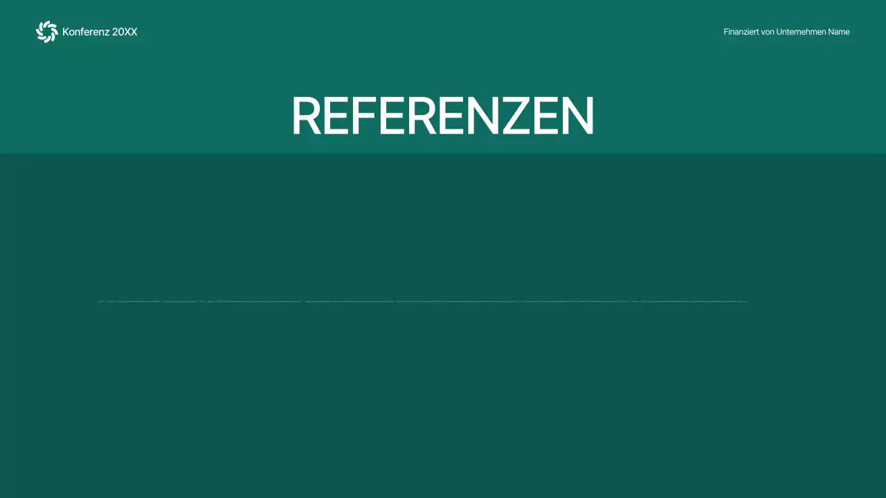 green abstract Konferenzankündigung