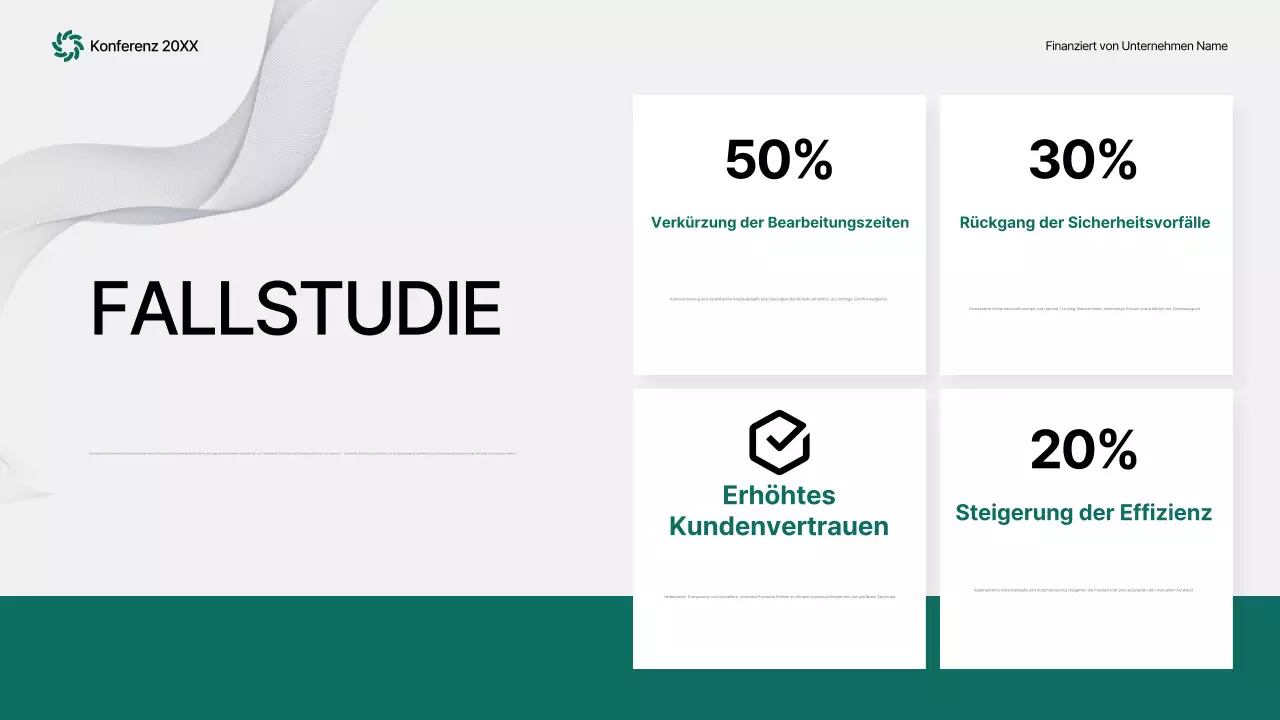 green abstract Konferenzankündigung