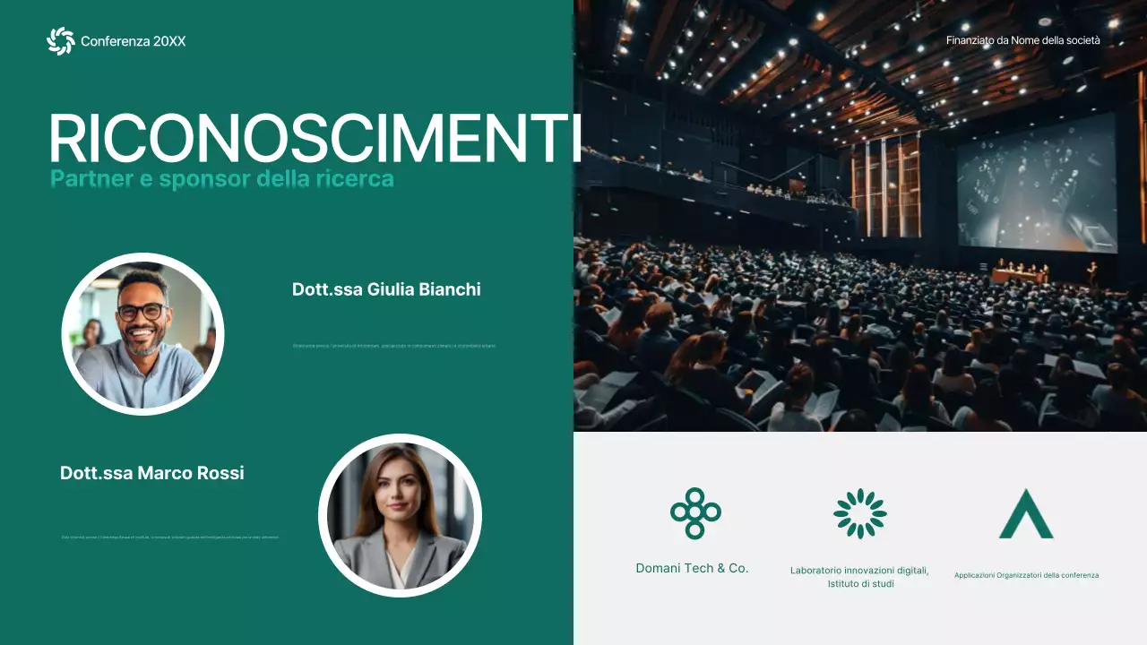 annuncio conferenza green abstract