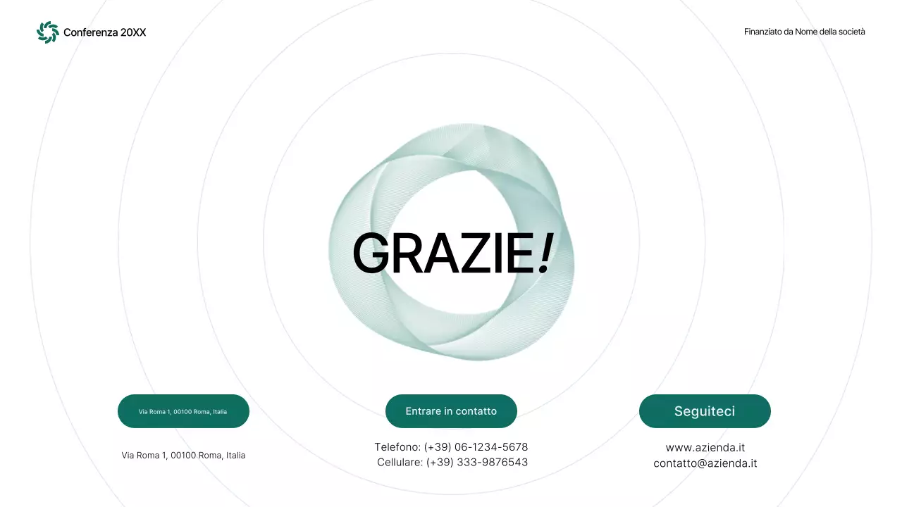 annuncio conferenza green abstract