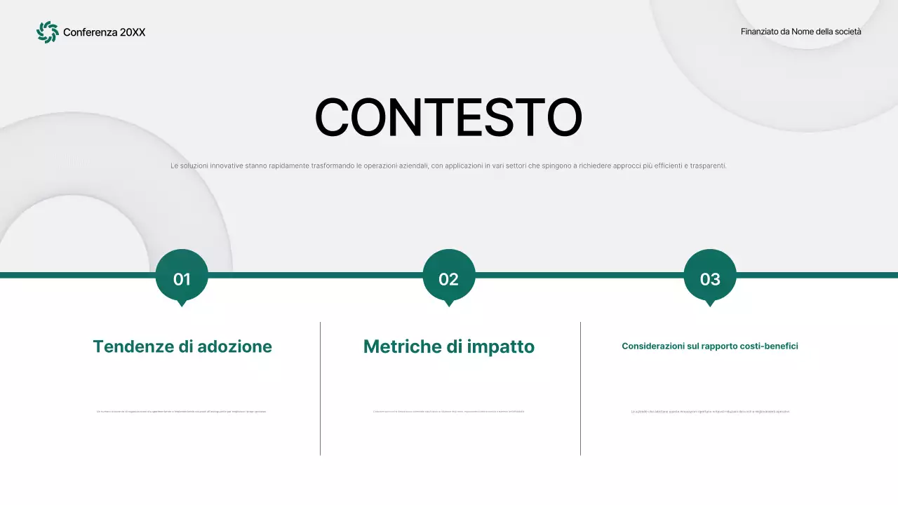 annuncio conferenza green abstract