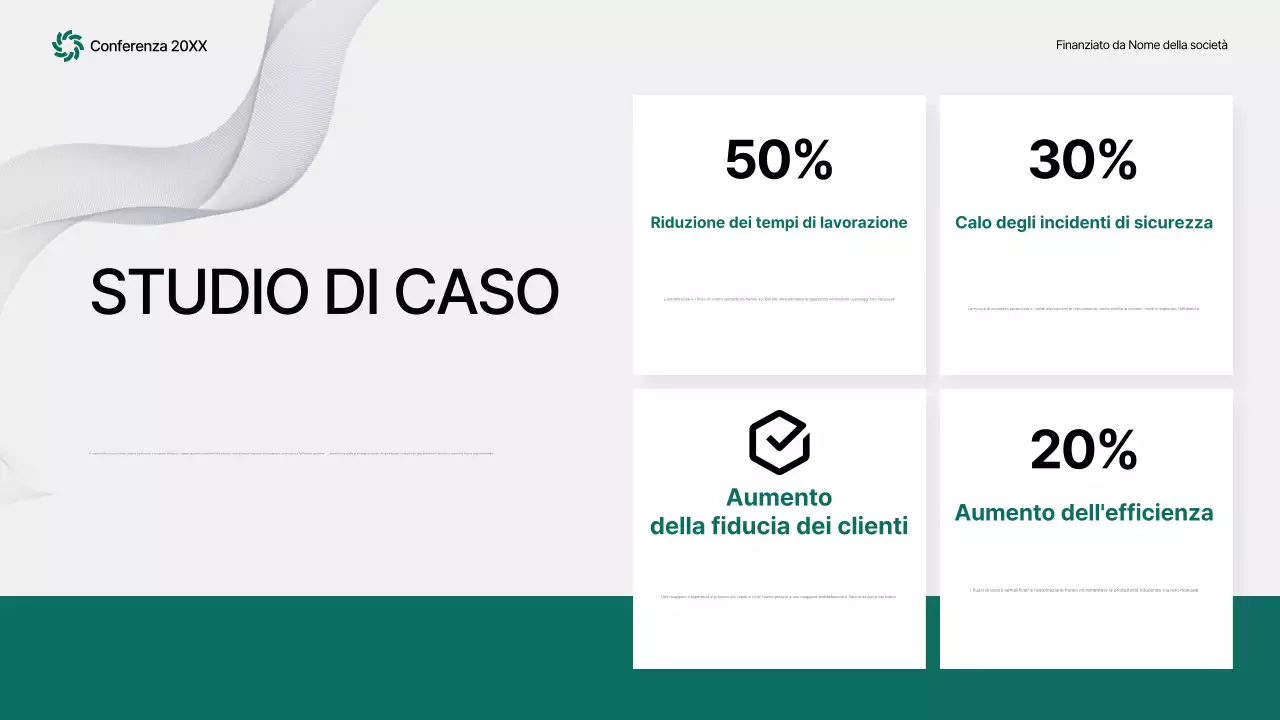 annuncio conferenza green abstract