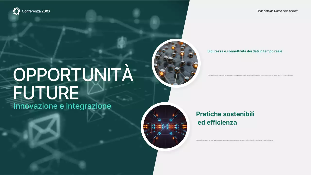 annuncio conferenza green abstract