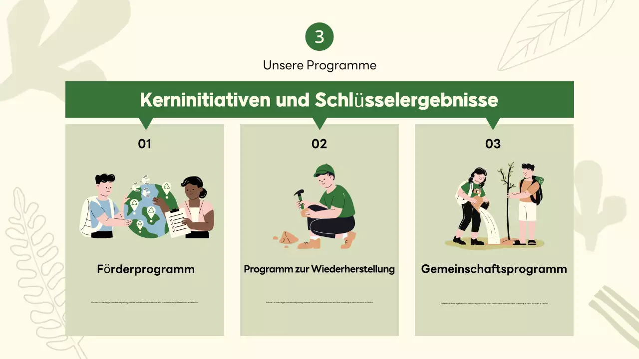grüne moderne Umweltförderung