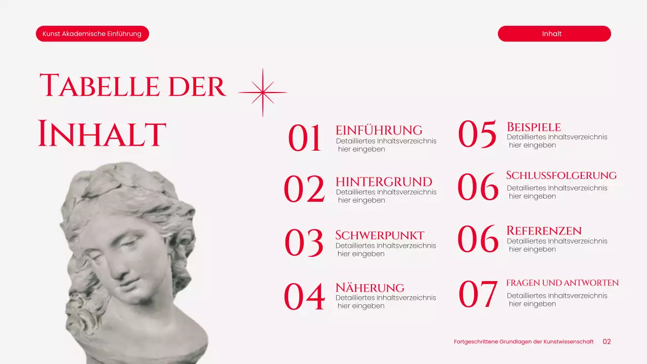 weiße klassische Kunst Informationen