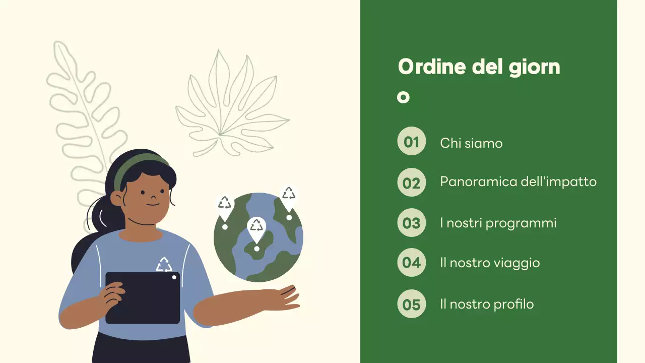 promozione ambientale verde e moderna