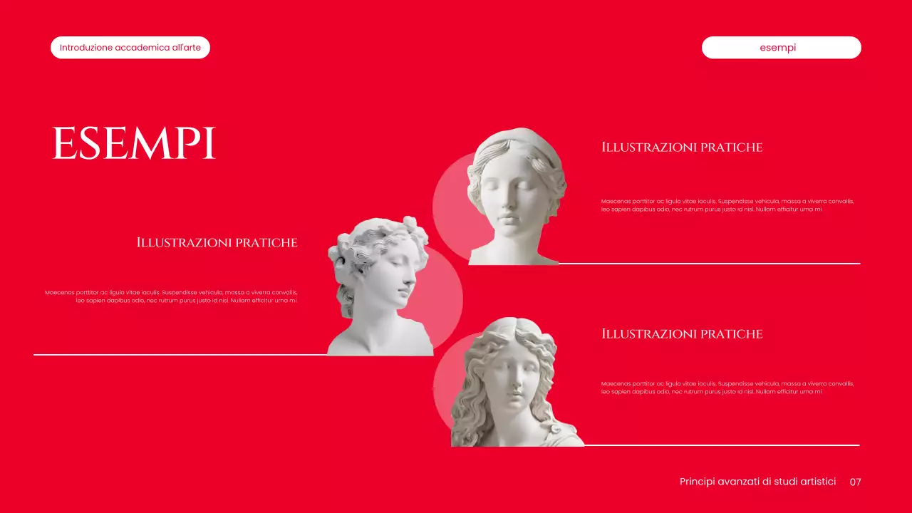 informazioni sull'arte classica bianca