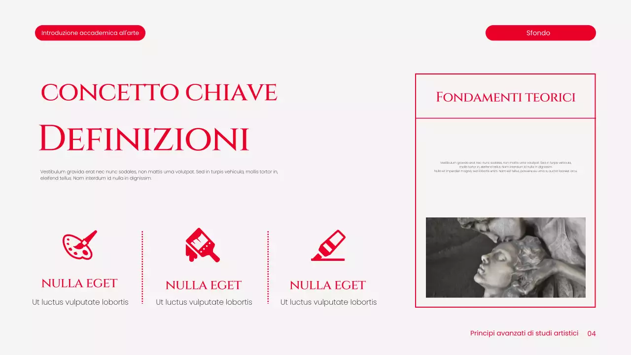 informazioni sull'arte classica bianca