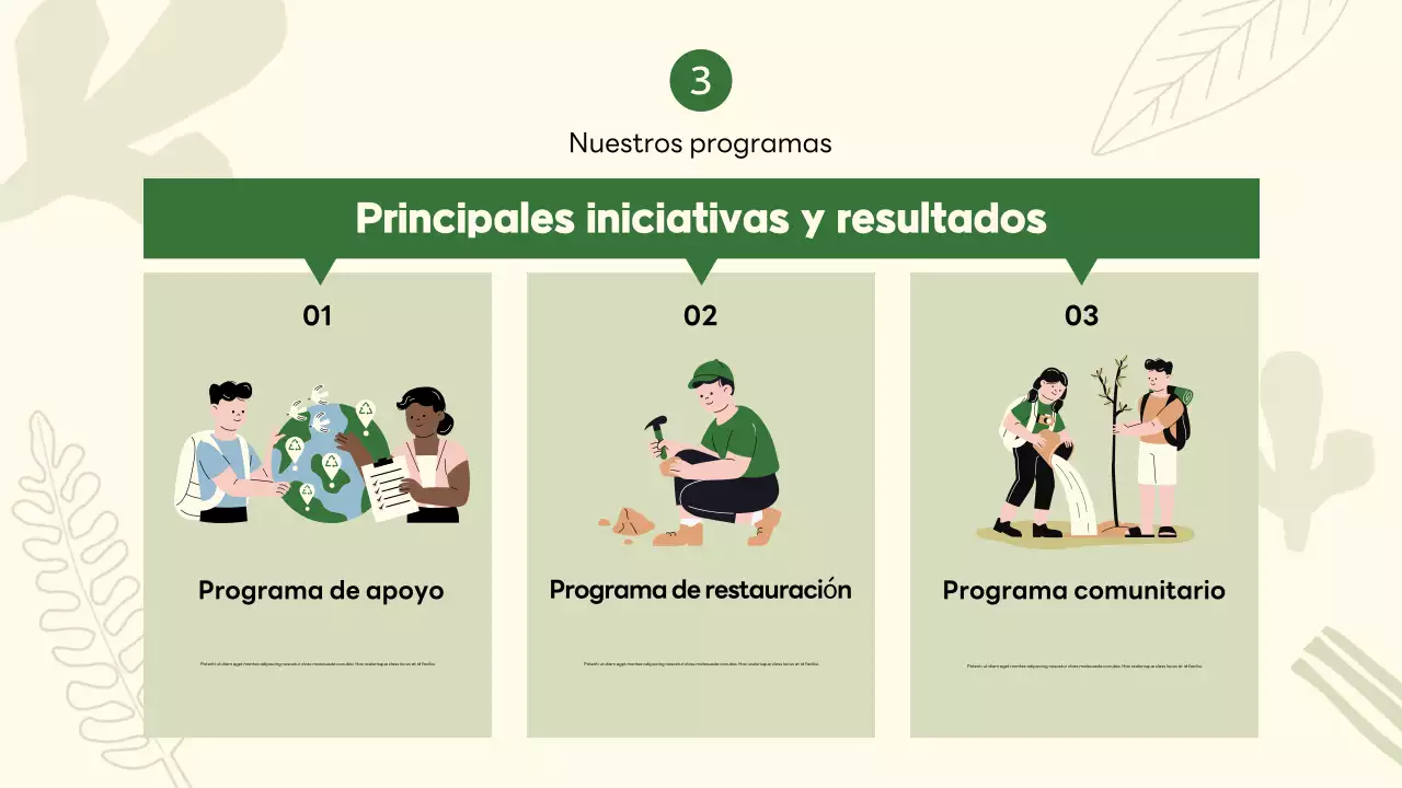 promoción del medio ambiente verde y moderno