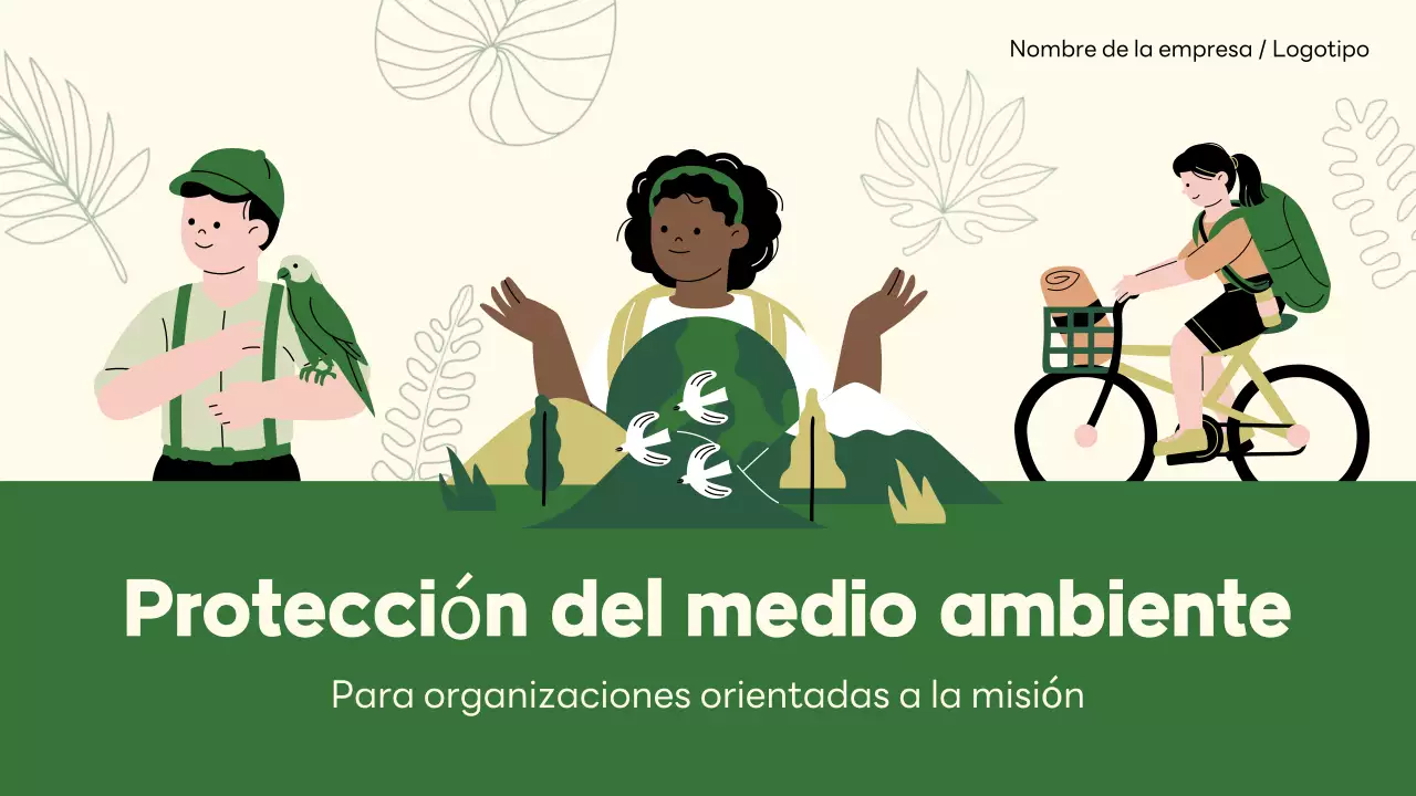 promoción del medio ambiente verde y moderno