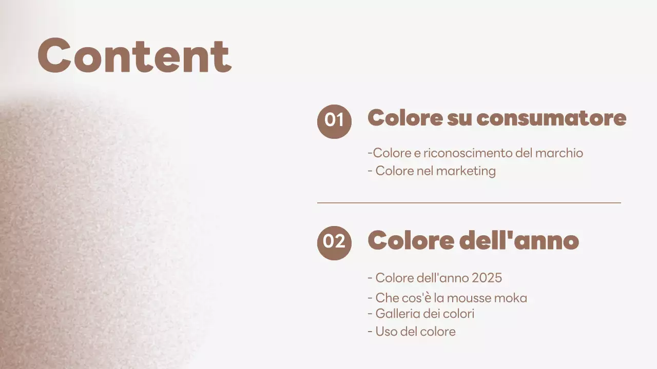 relazione cromatica minimalista beige