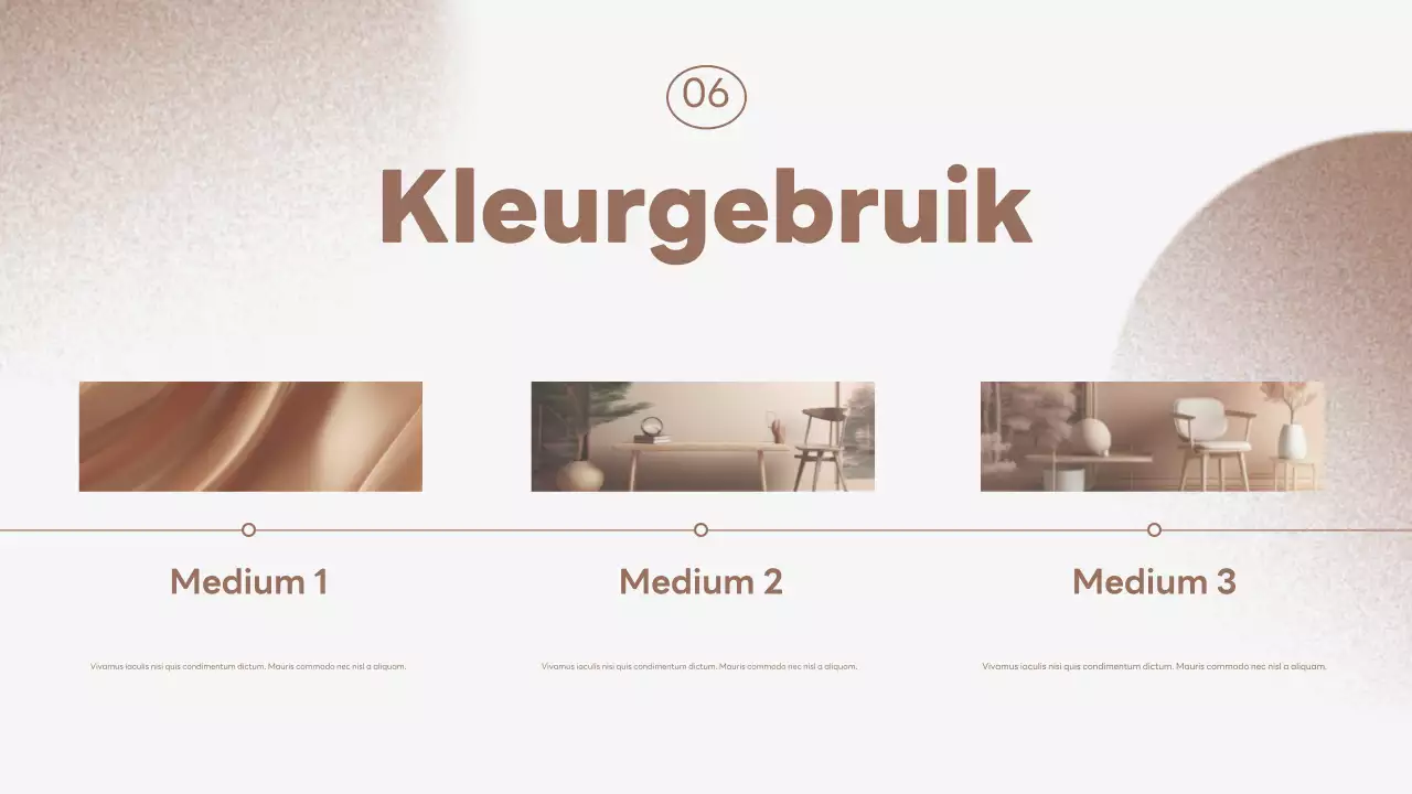 beige minimalistisch kleurrapport