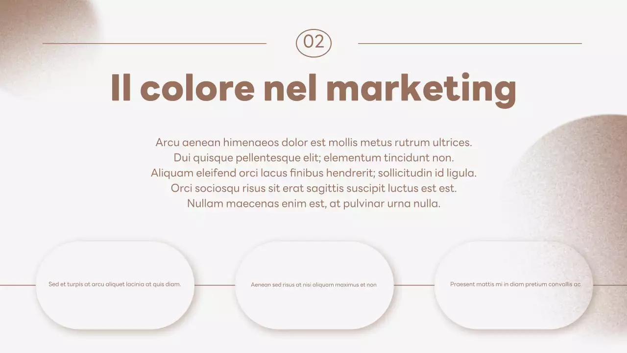 relazione cromatica minimalista beige