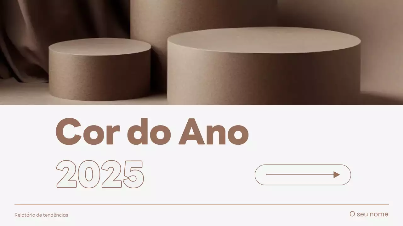 relatório de cor minimalista bege