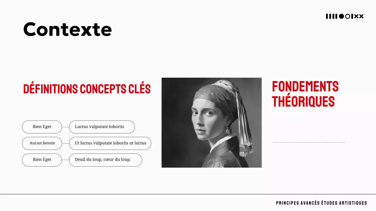 cours d'art académique noir