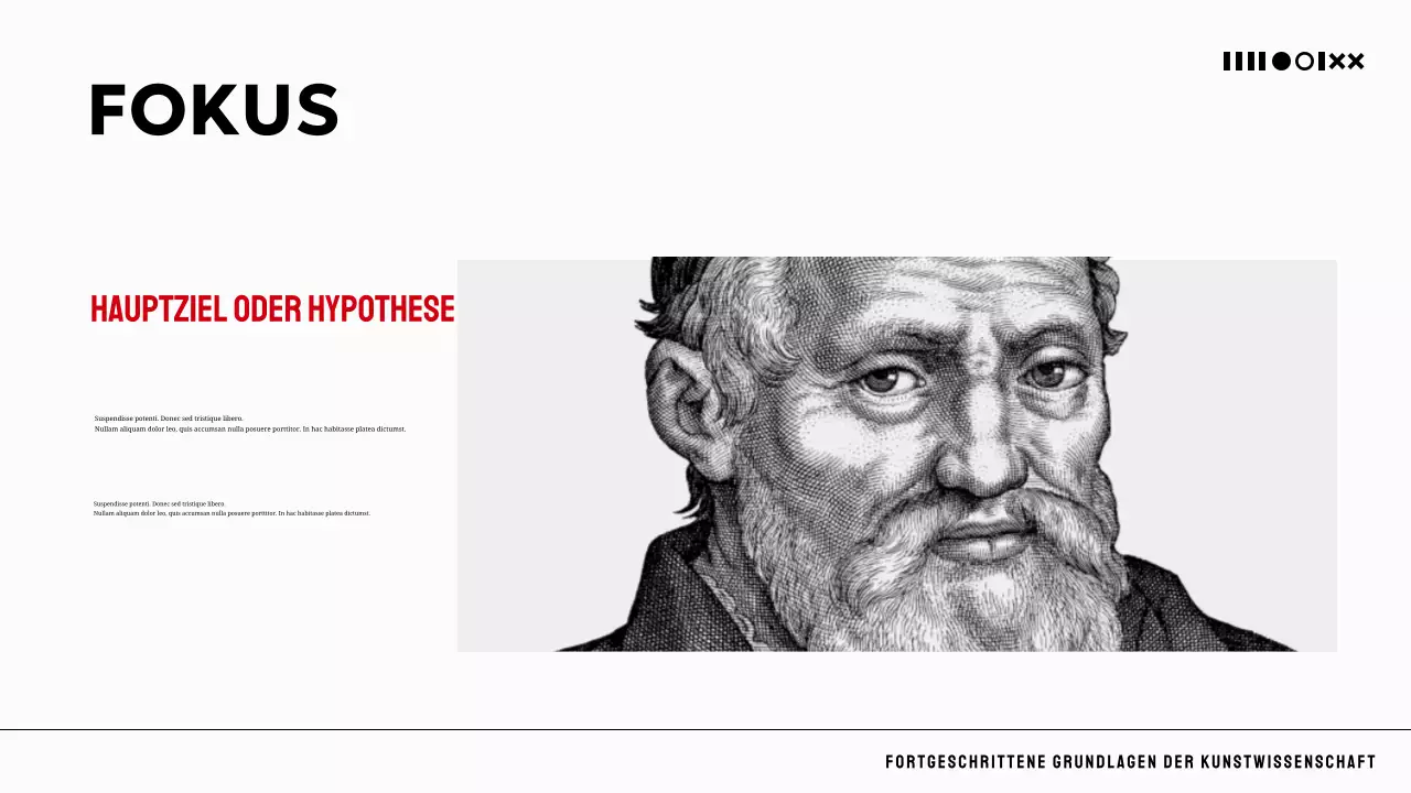 Schwarzer akademischer Kunstkurs