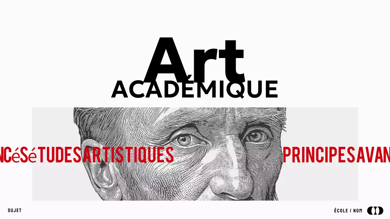 cours d'art académique noir