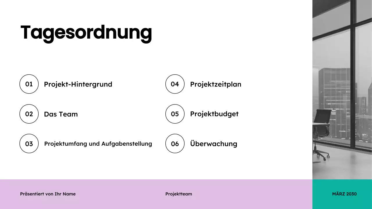 teal modern meeting präsentation