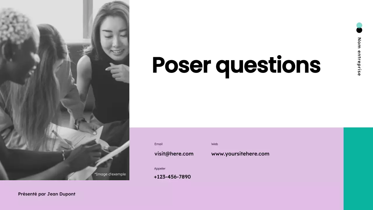 sarcelle présentation de réunion moderne