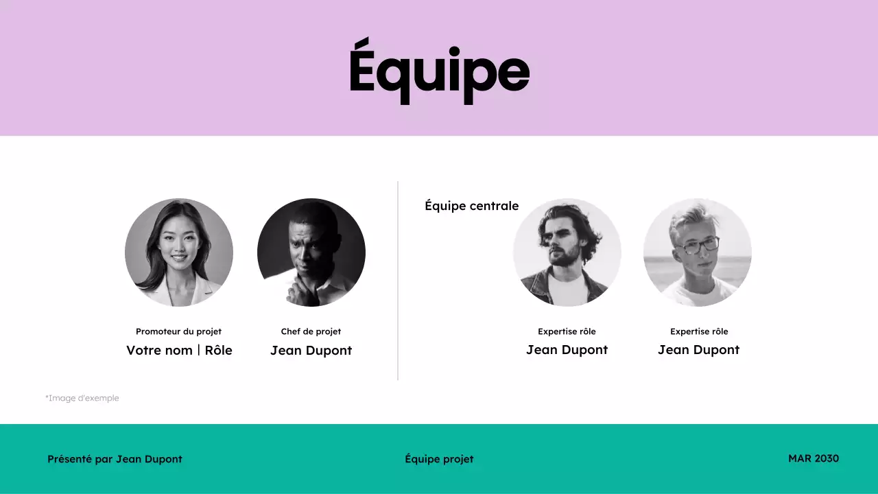 sarcelle présentation de réunion moderne