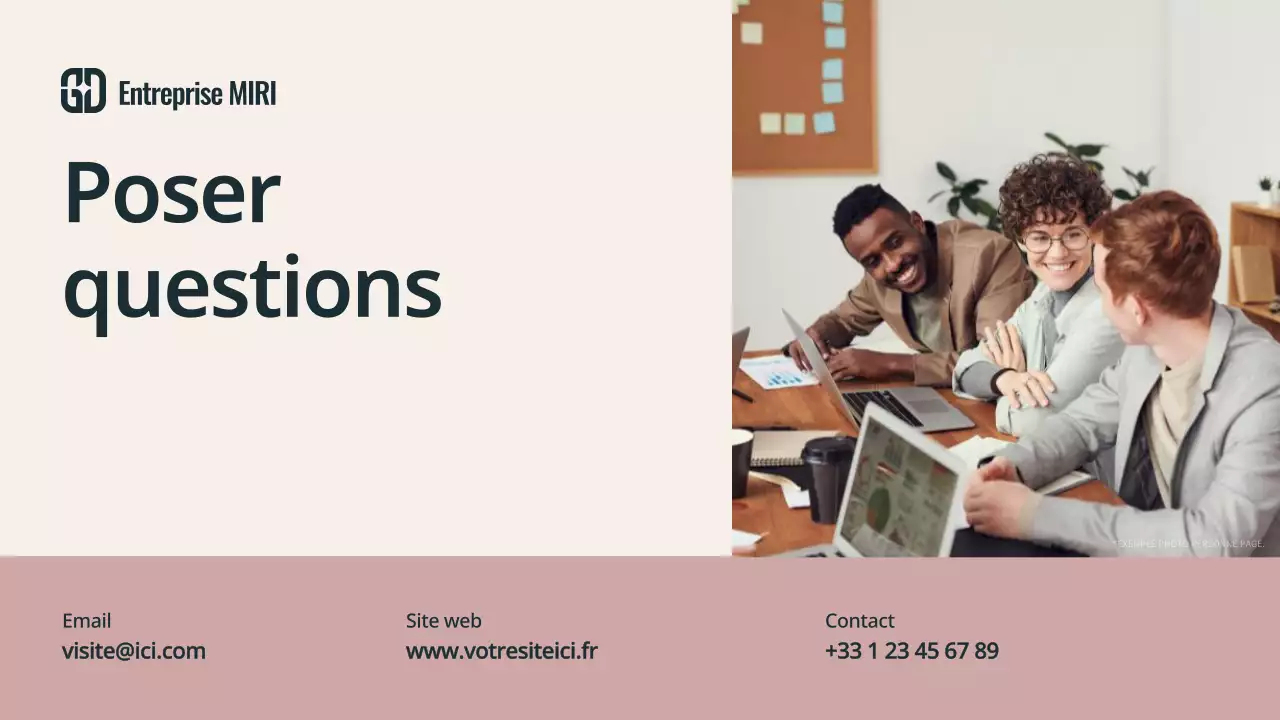 beige présentation de réunion moderne