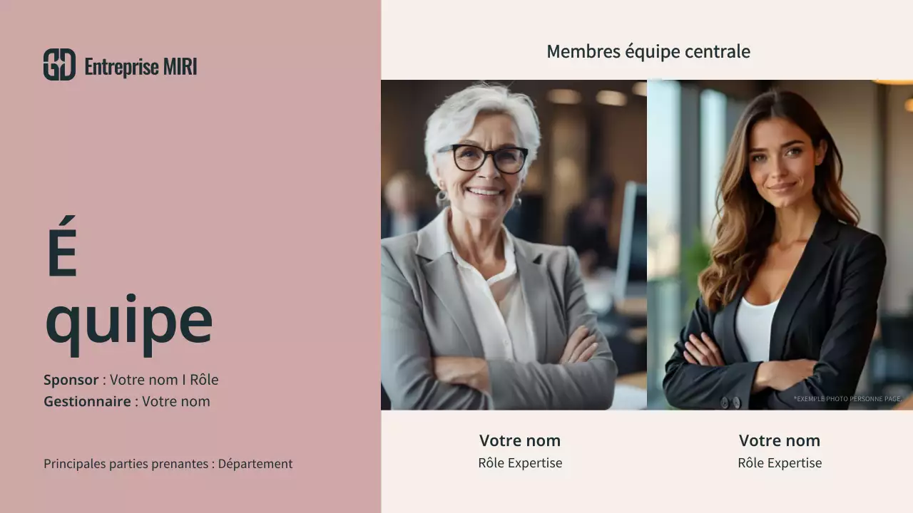 beige présentation de réunion moderne