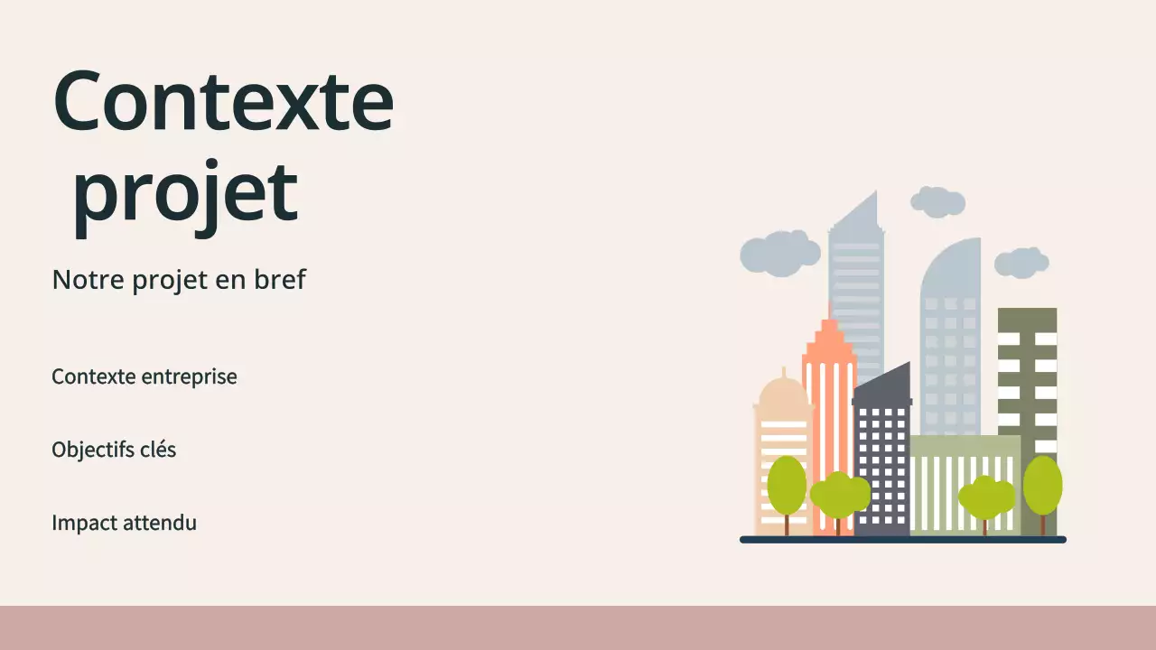 beige présentation de réunion moderne