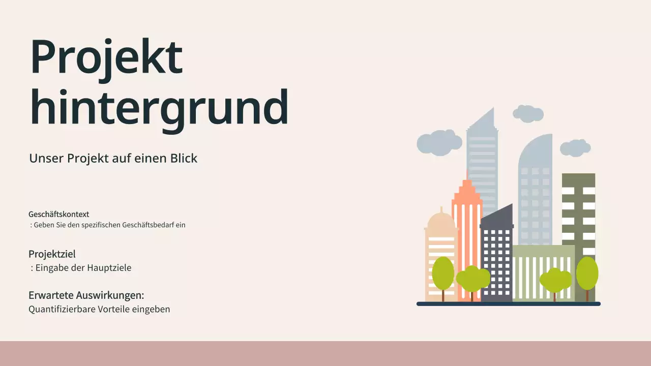 beige moderne Meeting-Präsentation