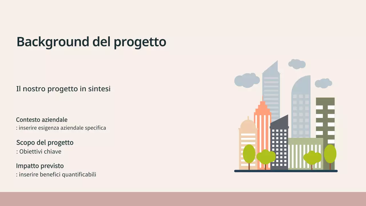 presentazione moderna beige per riunioni